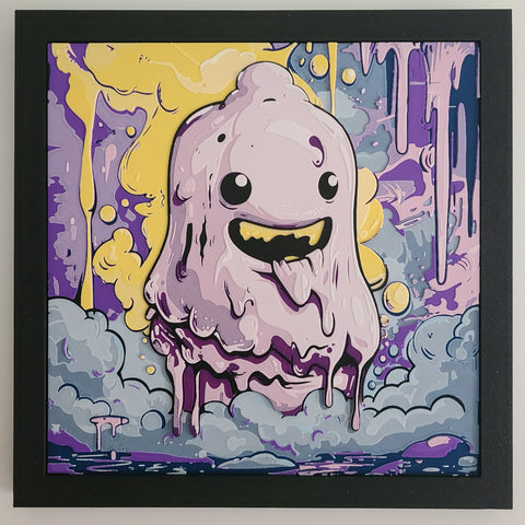 Cotton Candy Monster - Filament Painting
