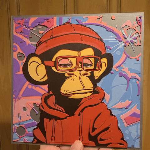 Monkey Business - Filament Painting