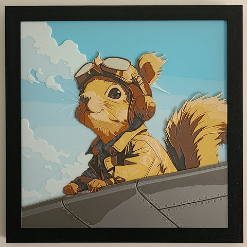 Amelia the Flying Squirrel - 3D Filament Painting