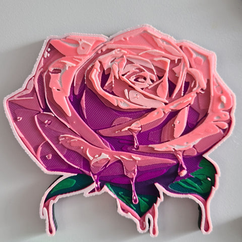 Grafitti Rose Magnet