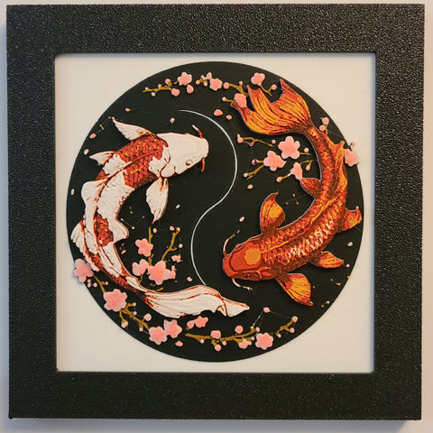 Japanese Koi - Mini Magnet Frame