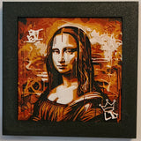 Mona Lisa Graffiti - Mini Magnet Frame