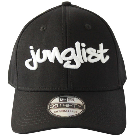Junglist Hat - Stretch Fit (Curved) - Black - BEDLAM Threadz